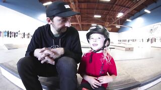 How to teach the kid from skateboard