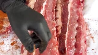 Smoked pork loin ribs