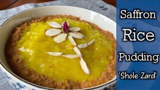 Shole Zard - It Literally Translates to Yellow Flame_ Persian Saffron Rice Pudding