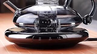 Pure Brew Aesthetic Heat-Resistant Glass Teapot_