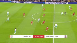 Match summary Liverpool and Southampton (3-0)  Fifth round - FA Cup