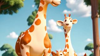 Songs for Kids About Giraffes having long necks and its gracefully moving