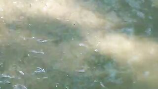 Warna air kolam COKELAT wajar, ini kan kolam TANAH
