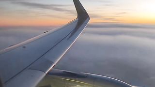 Sunset view in sky♥️♥️♥️