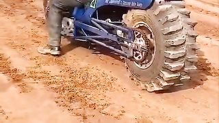 Unique motorcycle and the speed