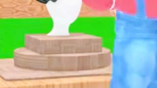 The haircut of the little brother with glasses