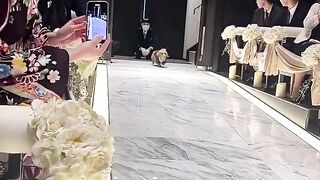 An unusual best man at a wedding