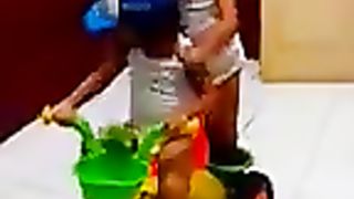 Baby bicycle crash
