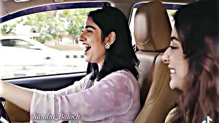 Girls drive In a car ????