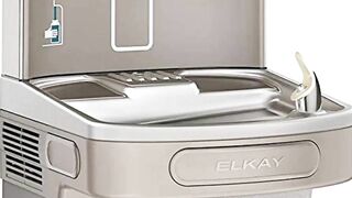 Elkay LZS8WSLK EZH2O Bottle Filling Station with Single ADA Cooler, Filtered, 8 GPH, Light Gray, Commercial