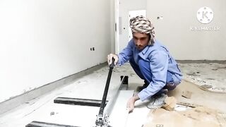 How to cut big tile on manual cuter 120cm