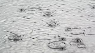 Rain waves close up