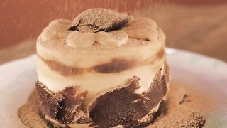 Appetizing little chocolate cake