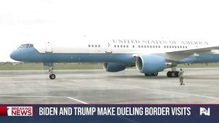 Biden and Trump clash in Texas on border policy