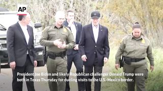 Biden and Trump visit U.S.-Mexico border in Texas