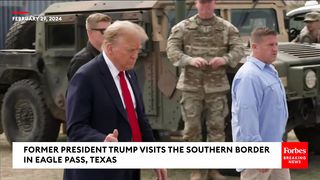 Trump Joins Frontline Personnel At The Southern Border In Eagle Pass, Texas