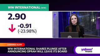 Oprah to leave Weight Watchers board, stock drops
