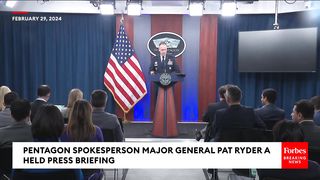WATCH: Pentagon Holds Press Briefing After Israel Attack On Gaza Aid-Seekers Kills Over 100