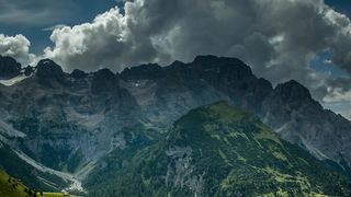 Mountainous area in the Alps
