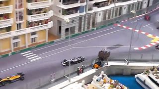A miniature replica of the Monaco Grand Prix circuit