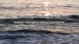Negara Pertama Kali Matahari Terbit