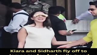 Kiara and Sidharth fly off to Jamnagar for Ambani's grand celebrations #kiaraadvani #sidharthmalhotra