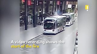 An Electric Bus Caught Fire After Battery Explosion in Paris