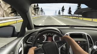 Fast speed car driving