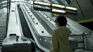 a-young-man-records-video-in-a-subway-station