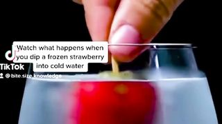 La FRAISE qui GLACE L'EAU !??