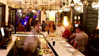A busy elegant bar