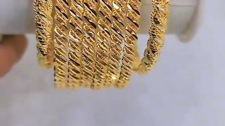 Gold bangles