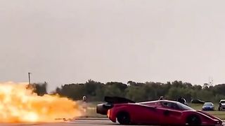 They stuck a jet engine in this Ferrari Enzo ????????