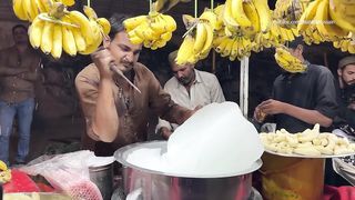 Crushed Ice Banana Milkshake