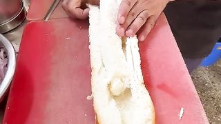 Mumbai Veg Loaded Cheese Boat Sandwich - Indian Street Food - #youtubeshorts #shorts #short #food