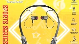 Stylish Black In-Ear Bluetooth Wireless Neckbands