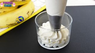 Crema de Plátanos SIN AZÚCAR Extra Firme para rellenar y decorar pasteles