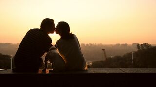 A Love Story Unfolding: A Couple's Serene Sunset