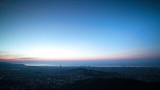 View from the top of the city of Barcelona