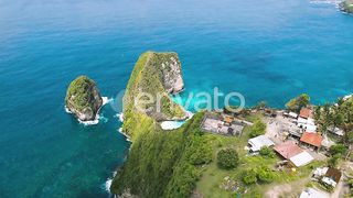 Traditional Temple Pura Nusa Penida Island, Bali, Indonesia