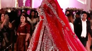 Beautiful bride entry #barat walima