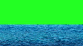 Ocean Waters with a Green Screen - A Versatile and Stunning Visual Element