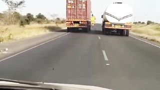 He gave him a little push...