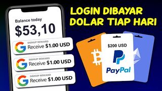 MAKE MONEY ONLINE : Dibayar Tiap Hari! FREE PAYPAL GRATIS & BITCOIN Bisa ke Saldo DANA, Aplikasi Penghasil Uang Tercepat.