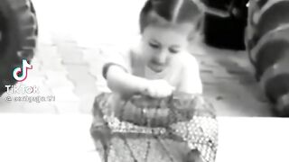 Cute girl baby speaking punjabi