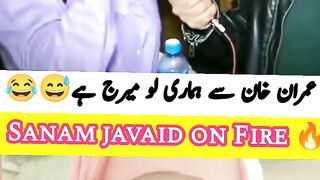 Sanam javaid on Fire ???? | Imran Khan is our love ????