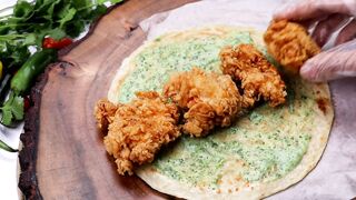 Zinger paratha roll recipe