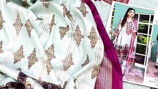 Charzima Chickenkari with Bamber Dupatta Lazer cutwork shirt with digital printed Embroidred chickenkari Dyed Trouser