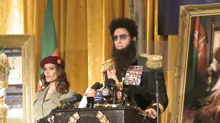 The Dictator conference with Israel anchor