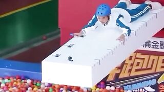 Everyone was trying to reach the border, and she did it perfectly at the end.